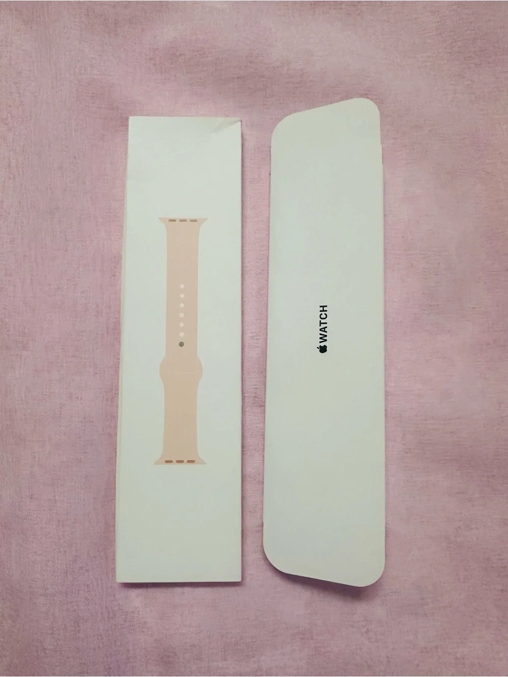 Original APPLE WATCH Silicone Strap Band PINK ONE Side